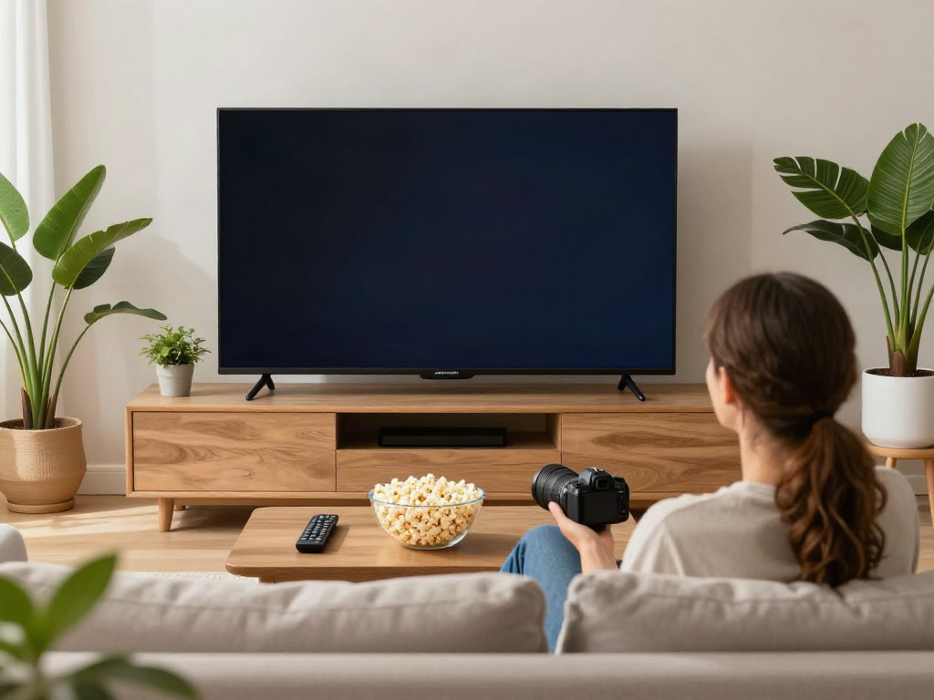 Expérience de divertissement à domicile avec atlas pro iptv sur un grand écran.